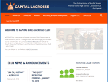 Tablet Screenshot of capitallacrosseclub.com